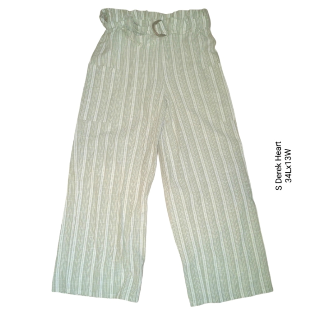 Women's Small Striped Capris Derek Heart